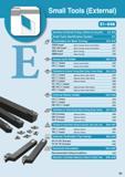 215 Small Tools (External) Summary of External Turning / Advice on one point E2 E10 Small Tools Identification System E11 Toolholders for Back Turnin Каталог KYOCERA 2016 Металлорежущий станочный инструмент Сменные режущие пластины Токарные резцы Расточные державки Фрезы с СРП и твердосплавные Сборные сверла Стр. E1