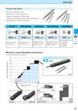 267 Solid Type HP Type 2-Edge Tip-Bars Economically excellent 2-Edge Min Bore Dia Line Up from 42 0 to Up Easy-to-Use Adjustable Overhang Length Inte Каталог KYOCERA 2016 Металлорежущий станочный инструмент Сменные режущие пластины Токарные резцы Расточные державки Фрезы с СРП и твердосплавные Сборные сверла Стр. F5