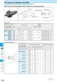 744 BT Arbor for Modular End Mill BT Arbor (for exchangeable head / double-face clamping spindle) Gage Line S (Gage face) Applicable End Mill Applica Каталог KYOCERA 2016 Металлорежущий станочный инструмент Сменные режущие пластины Токарные резцы Расточные державки Фрезы с СРП и твердосплавные Сборные сверла Стр. M58