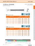 21 MICRO SPOTTING DRILLS SERIES 081 3 00mm SHANK MICRO SPOTTING DRILLS 0 15mm - 3 00mm DIAMETER Mirror Surface Finishes Sub Micron Grain Carbide 90° Каталог KYOCERA 2016 Твердосплавный вращающийся режущий инструмент для металлообработки Концевые монолитные фрезы Спиральные сверла Специальные метчики Развертки Стр. 19