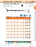 67 HYDROS COOLANT FED DEEP DRILL (continued) series 865 m HYDROS METRIC SHANK COOLANT FED DEEP DRILLS DEEP HOLE DRILLING PRIORITY Excellent for Diff Каталог KYOCERA 2016 Твердосплавный вращающийся режущий инструмент для металлообработки Концевые монолитные фрезы Спиральные сверла Специальные метчики Развертки Стр. 65