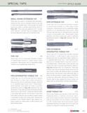 167 SPECIAL TAPS (continued) STYLE GUIDE HAND TAP SMALL SHANK EXTENSION TAP 7 These taps are made to conventional tap dimensions, except that they ha Каталог KYOCERA 2016 Твердосплавный вращающийся режущий инструмент для металлообработки Концевые монолитные фрезы Спиральные сверла Специальные метчики Развертки Стр. 165
