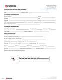 298 Kyocera CUSTOM COOLANT FED DRILL REQUEST Date: Inquiry or RFQ CUSTOMER INFORMATION Company Name: Phone: Contact: Fax: KYOCERA Precision Tools, In Каталог KYOCERA 2016 Твердосплавный вращающийся режущий инструмент для металлообработки Концевые монолитные фрезы Спиральные сверла Специальные метчики Развертки Стр. 296