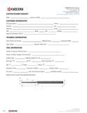 306 CUSTOM REAMER REQUEST Date: Inquiry or RFQ CUSTOMER INFORMATION Company Name: Contact: Address: City: KYOCERA Precision Tools, Inc Please FAX to Каталог KYOCERA 2016 Твердосплавный вращающийся режущий инструмент для металлообработки Концевые монолитные фрезы Спиральные сверла Специальные метчики Развертки Стр. 304