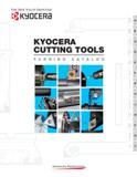 Каталог KYOCERA 2016 Металлорежущий инструмент для токарной обработки на станках Резцы и державки с твердосплавными сменными режущими пластинами Точение Отрезка Резьбонарезание
