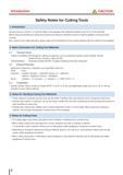 5 Introduction A CAUTION Safety Notes for Cutting Tools 1 Introduction Kyocera has put a “caution” or a “warning” label on the package of the cutting tool pr Каталог KYOCERA 2017 Инструмент Пластины сменные режущие из твердых сплавов и сверхтвердых материалов Сборные с СРП и цельные твердосплавные фрезы Спиральные сверла Стр. 2