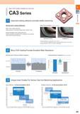 17 New CVD Coated Carbides for Cast Iron CA3 Series Improved coating adhesion provides stable machining Strong Intra-coating Adhesion Micro Intra-coating Stru Каталог KYOCERA 2017 Инструмент Пластины сменные режущие из твердых сплавов и сверхтвердых материалов Сборные с СРП и цельные твердосплавные фрезы Спиральные сверла Стр. A9