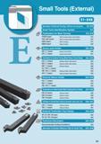 217 Small Tools (External) Summary of External Turning / Advice on one point E2 E10 Small Tools Identification System E11 Toolholders for Back Turning E12 E19 Каталог KYOCERA 2017 Инструмент Пластины сменные режущие из твердых сплавов и сверхтвердых материалов Сборные с СРП и цельные твердосплавные фрезы Спиральные сверла Стр. E1