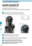 659 Surface finish oriented, Multi-edge type, High efficiency End mill Routers Drills L16 66M/66MCR High speed finishing with Multi-edge type High rigidity wit Каталог KYOCERA 2017 Инструмент Пластины сменные режущие из твердых сплавов и сверхтвердых материалов Сборные с СРП и цельные твердосплавные фрезы Спиральные сверла Стр. L16