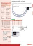 39 Высокоточные цифровые микрометры Mitutoyo Digimatic с диапазоном измерений 300 - 500 мм обладают следующими преимуществами Поворотный на 330° дисплей Каталог MITUTOYO 2017 Инструмент измерительный Микрометры цифровые и механические Штангенциркули стандартные и специальные Индикаторы Индикаторные головки Приборы из Японии Стр. 39