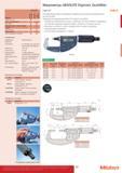 43 Электронные микрометры Mitutoyo ABSOLUTE Digimatic QuickMike 227 серии имеют регулируемое измерительное усилие для измерения различных деталей Каталог MITUTOYO 2017 Инструмент измерительный Микрометры цифровые и механические Штангенциркули стандартные и специальные Индикаторы Индикаторные головки Приборы из Японии Стр. 43