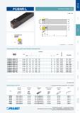 28 Проходной токарный резец Pramet PCBNR/L для наружного точения на металлообрабатывающем оборудовании Главный угол в плане 75 градусов Запчасти Каталог PRAMET 2014 на русском языке Токарная обработка Точение Отрезка Обработка канавок Нарезание резьбы Стр. 27
