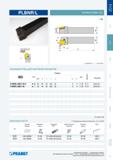 34 Токарная державка Pramet PLBNR/L для наружной токарной обработки на станках Правого и левого исполнений Каталог PRAMET 2014 на русском языке Токарная обработка Точение Отрезка Обработка канавок Нарезание резьбы Стр. 33