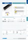 76 Державка Pramet SEGCR/L для наружного точения и подрезки торца с ромбической режущей пластиной Крепление винтом Схема технологической геометрической проход Каталог PRAMET 2014 на русском языке Токарная обработка Точение Отрезка Обработка канавок Нарезание резьбы Стр. 75