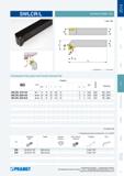 94 Токарный резец Pramet SWLCR/L для наружной токарной обработки на станках Правого и левого исполнений Размеры Вес указан в кг Запчасти Зажимной винт Резьба Каталог PRAMET 2014 на русском языке Токарная обработка Точение Отрезка Обработка канавок Нарезание резьбы Стр. 93