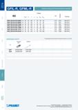 137 Токарные резцы Pramet для отрезки и точения канавок на станках GFIL-R, GFML-R ISO Размеры Вес указан в кг Запчасти Пластины h=h1 b I1 a max Dmin Dmax GFML Каталог PRAMET 2014 на русском языке Токарная обработка Точение Отрезка Обработка канавок Нарезание резьбы Стр. 136