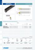 83 Подрезание торца Токарный инструмент Pramet STFCR/L с треугольной режущей сменной твердосплавной многогранной пластиной Конструкция и размеры Запасные част Каталог PRAMET 2014 на русском языке Токарная обработка Точение Отрезка Обработка канавок Нарезание резьбы Стр. 82