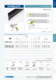 88 Токарный резец Pramet SVHCR/L для наружной токарной обработки на станках Правого и левого исполнений Размеры Вес указан в кг Запчасти Зажимной винт Резьба Каталог PRAMET 2014 на русском языке Токарная обработка Точение Отрезка Обработка канавок Нарезание резьбы Стр. 87