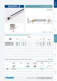 102 Токарный резец Pramet SDUCR/L-Eдля внутренней токарной обработки на станках Правого и левого исполнений Размеры Вес указан в кг Запчасти Державка с цельнот Каталог PRAMET 2014 на русском языке Токарная обработка Точение Отрезка Обработка канавок Нарезание резьбы Стр. 101