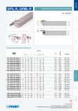 136 Токарные резцы Pramet для отрезки и точения канавок на станках GFIL-R, GFML-R РЕЗЕЦ для наружной токарной обработки на станках ISO Размеры Вес указан в кг Каталог PRAMET 2014 на русском языке Токарная обработка Точение Отрезка Обработка канавок Нарезание резьбы Стр. 135