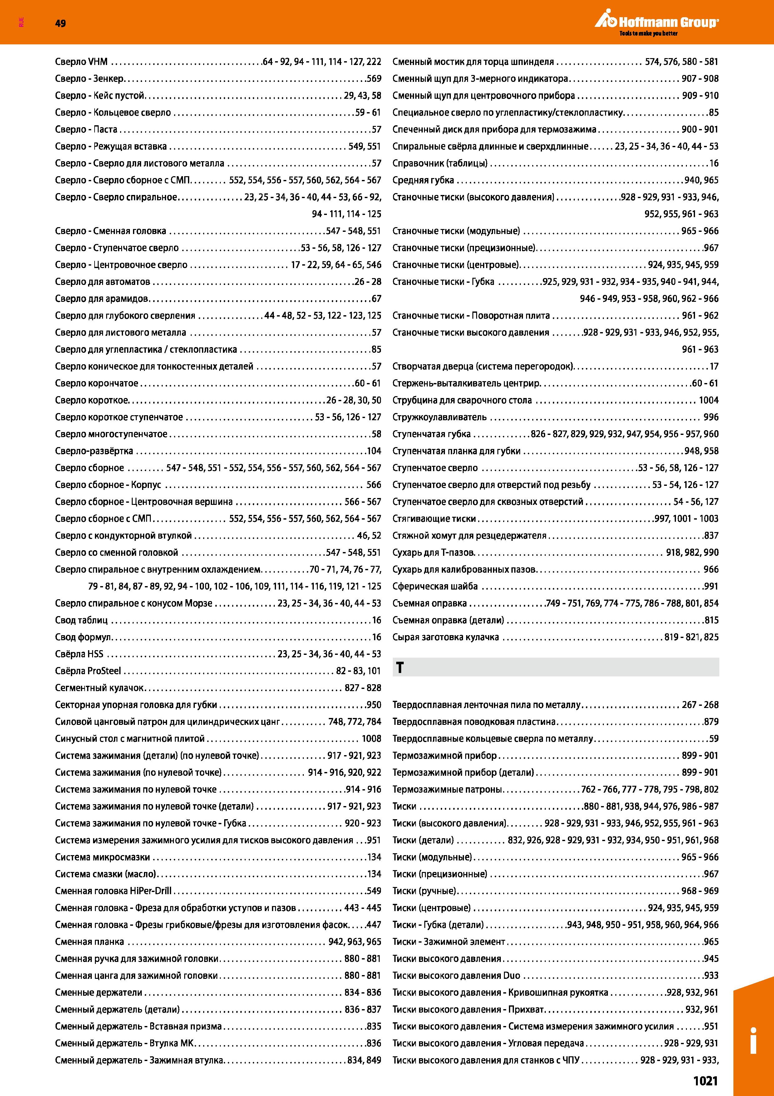1021 Hoffmann Group Сверло VHM 64 - 92,94 - 111, 114 -127,222 Сверло - Зенкер 569 Сверло - Кейс пустой 29,43,58 Сверло - Кольцевое сверло Каталог HOFFMANN GROUP 2018 Профессиональный режущий и вспомогательный инструмент для промышленного оборудования Сверла Фрезы Метчики Державки Стр. 1021