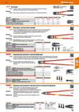 743 Болторез 732000- Ножевая головка с рычажной передачей и регулировочным винтом Прочные лакированные трубчатые колена с резиновыми ручками Каталог HOFFMANN GROUP 2017 Ручной слесарно-монтажный и контрольно-измерительный инструмент для производственных предприятиий и служб сервиса Инвентарь Стр. 743