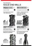 10 Tool Solutions SOLID END MILLS Carbide End Mills TOOL NEWS Tough applications require Plus performance ill J036 Vibration Control End Mills for M Каталог MITSUBISHI 2020 Режущий инструмент для станков по металлу Фрезы концевые монолитные из твердого сплава и сборные со сменными режущими пластинами Резцы Сверла Стр. PR8