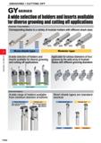 428 GROOVING / CUTTING OFF GROOVING / CUTTING OFF Mono block type A wide selection of holders and inserts available for diverse grooving and cutting Каталог MITSUBISHI 2020 Режущий инструмент для станков по металлу Фрезы концевые монолитные из твердого сплава и сборные со сменными режущими пластинами Резцы Сверла Стр. F004
