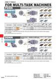 602 HSK-T TOOLS FOR MULTI-TASK MACHINES External turning Copying B2 62 5” Finish Light Medium FP (15) LP (15) MP (15) Medium Medium-Rough Stainless M Каталог MITSUBISHI 2020 Режущий инструмент для станков по металлу Фрезы концевые монолитные из твердого сплава и сборные со сменными режущими пластинами Резцы Сверла Стр. H010