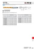 1661 GTTD TiN, For steel frame HSS M ll K If m Steel 17<DC<18 18<DC<30 30<DC<32 0 -0 027 0 -0 033 0 -0 039 Special point geometry for minimal through Каталог MITSUBISHI 2020 Режущий инструмент для станков по металлу Фрезы концевые монолитные из твердого сплава и сборные со сменными режущими пластинами Резцы Сверла Стр. P205