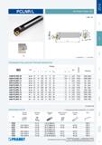 46 Расточная сборная оправка Pramet PCLNR/L стандартного правого или левого исполнения Металлорежущий токарный инструмент для растачивания отверстий Каталог PRAMET 2014 на русском языке Токарная обработка Точение Отрезка Обработка канавок Нарезание резьбы Стр. 45
