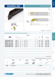 90 Токарный резец Pramet SVJCR/L-DC для наружной токарной обработки на станках Правого и левого исполнений Размеры Вес указан в кг Запчасти Зажимной винт Резь Каталог PRAMET 2014 на русском языке Токарная обработка Точение Отрезка Обработка канавок Нарезание резьбы Стр. 89