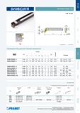 116 Токарный резец Pramet SVUBC для внутренней токарной обработки на станках Правого и левого исполнений Размеры Вес указан в кг Запчасти Пластины Рекомендован Каталог PRAMET 2014 на русском языке Токарная обработка Точение Отрезка Обработка канавок Нарезание резьбы Стр. 115