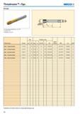 295 Метчики Seco Threadmaster Taps MTH-V023 Покрытие TiN Материал HSS-PM Обозначение Резьба Шаг Размеры в мм Число зубьев BSG tctr ГНСНТ mm TPI drnm lu THLGTH If CZ Каталог SECO 2015 Инструмент для обработки отверстий Стр. 294