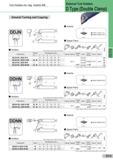139 Tool Holders for neg Inserts DN General Turning and Copying External Tool Holders D Type (Double Clamp) Inserts O DNMG 150408 N-GU DNMG 150608 N-GU N- Каталог SUMITOMO 2018 Инструмент металлорежущий Пластины сменные твердосплавные и из сверхтвердых режущих материалов Сверла спиральные Фрезы сборные с СРП Резцы Стр. D13