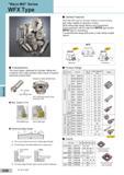 272 Milling Cutters ”Wave Mill” Series WFX Type General Features Wave Mill WFX type for shoulder milling is a screw-locking type cutter capable of using f Каталог SUMITOMO 2018 Инструмент металлорежущий Пластины сменные твердосплавные и из сверхтвердых режущих материалов Сверла спиральные Фрезы сборные с СРП Резцы Стр. G28