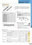 303 Exchangeable Head Endmills Modular Tools Modular Type Carbide and Steel Arbor Carbide Arbor Steel Arbor Cat No Stock Dimensions (mm) Размеры указаны в Каталог SUMITOMO 2018 Инструмент металлорежущий Пластины сменные твердосплавные и из сверхтвердых режущих материалов Сверла спиральные Фрезы сборные с СРП Резцы Стр. H5