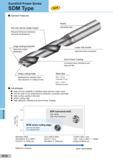 408 Multi-Drills SumiDrill Power Series SDM Type General Features Shank Flat and narrow single margin Reduced frictional resistance and heat development L Каталог SUMITOMO 2018 Инструмент металлорежущий Пластины сменные твердосплавные и из сверхтвердых режущих материалов Сверла спиральные Фрезы сборные с СРП Резцы Стр. K12