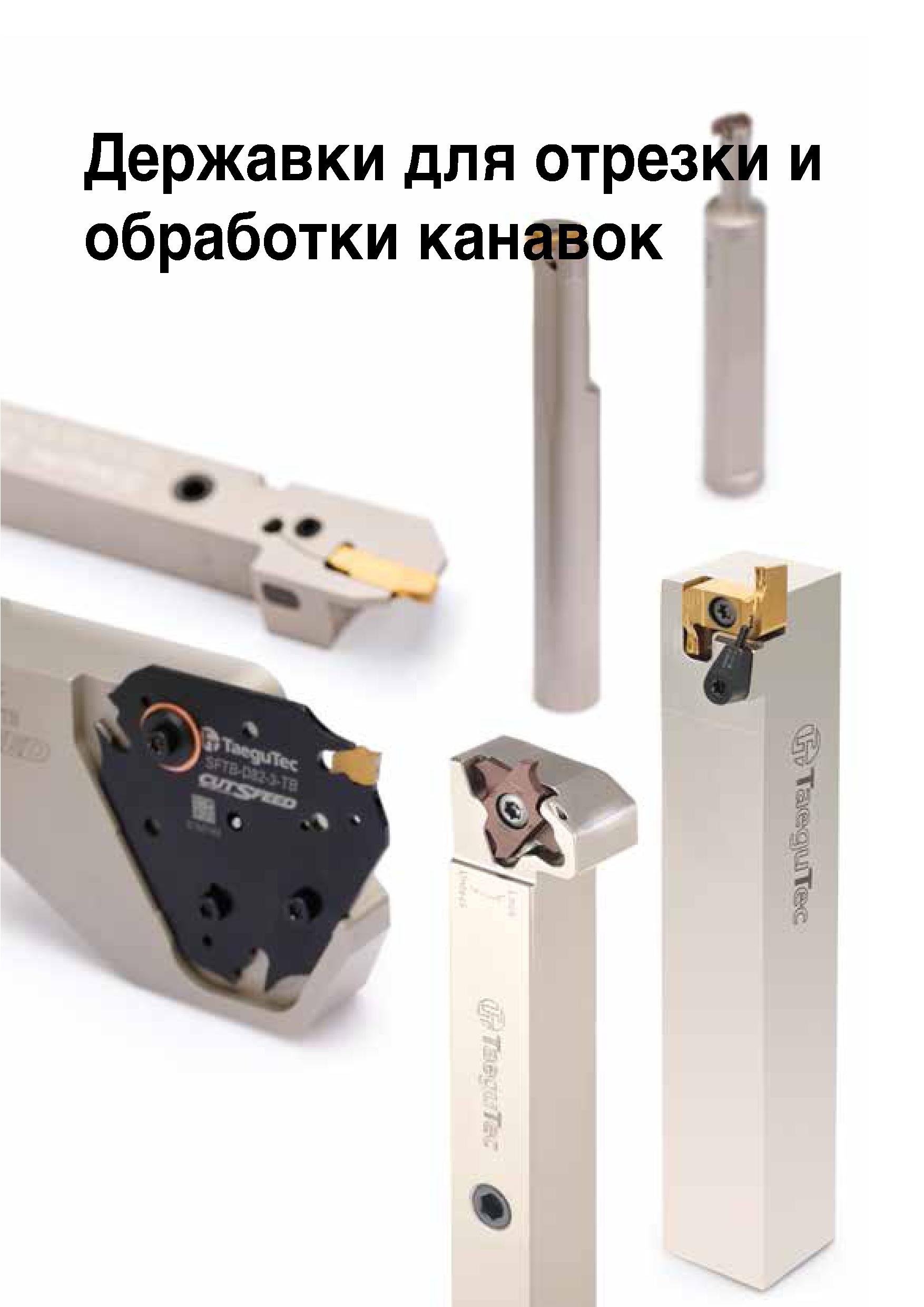 392 Державки для отрезки и обработки канавок it Каталог TAEGUTEC 2020 Режущий инструмент для токарных станков с ЧПУ и универсальных с ручным управлением Твердосплавные пластины для резцов и державок Спиральные сверла Стр. B29