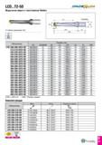 656 LCD T2-5D SRADE lUSH Модульное сверло с хвостовиком Weldon Обозначение Размеры (мм) DC DCONMS DF LU LPR LS PL SSC LCD 200-209-25T2-5D 20 0-20 9 2 Каталог TAEGUTEC 2020 Режущий инструмент для токарных станков с ЧПУ и универсальных с ручным управлением Твердосплавные пластины для резцов и державок Спиральные сверла Стр. D67