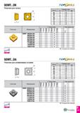 736 SOMT DK TOP > LL Пластина для чугуна Габарит Размеры (мм) IC S RE 05 4 9 2 38 0 4 06 5 7 2 38 0 4 07 6 8 2 80 0 6 08 7 9 3 97 0 6 09 9 2 3 97 0 8 Каталог TAEGUTEC 2020 Режущий инструмент для токарных станков с ЧПУ и универсальных с ручным управлением Твердосплавные пластины для резцов и державок Спиральные сверла Стр. D147