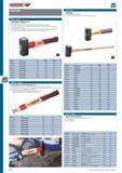 484 КУВАЛДА GEDORE ROTBAND-PLUS Кованый боек по DIN 6475 Эргономичная рукоятка из ясеня (620 E) или гикори (620 H) по DIN 5135 Стальная пластина, клин, обойма и шуруп для дер Каталог GEDORE 2012 Ручной инструмент, специнструмент и инструментальная мебель Стр. 484