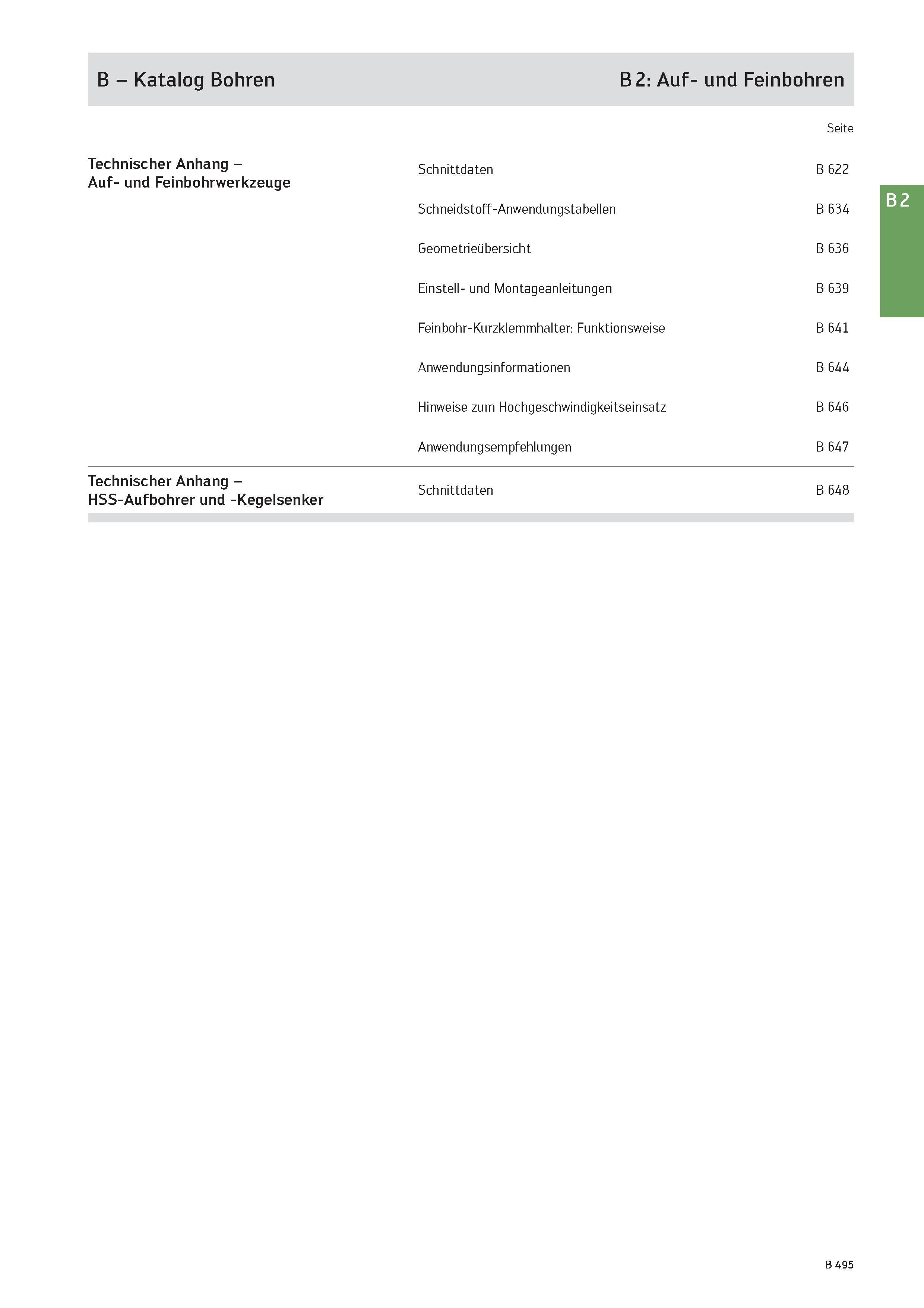 1009 B - Katalog Bohren B 2: Auf- und Feinbohren Technischer Anhang -Auf- und Feinbohrwerkzeuge Technischer Anhang -HSS-Aufbohrer und -Kegelsenker Sei Каталог WALTER 2016 Общий Инструмент станочный режущий и инструментальная оснастка Фрезы монолитные и сборные с твердосплавными сменными пластинами Сверла Резцы Оправки Стр. B495