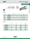 103 WIDIA KM40TS Internal Cutting Units M-Clamping KMl QUICK CHANGE D min IMDUN 93° order number catalog number mm D2 in D min mm in mm F in mm L4 in Каталог WIDIA 2011 Инструментальная оснастка для металлорежущих станков Вспомогательный инструмент для оборудования Адаптеры Насадки Оправки Патроны Стр. A93 ENG