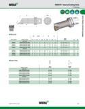 107 WIDIA KM40TS Internal Cutting Units P-Clamping KMl QUICK CHANGE L4 D2 ± D min I PWLN 95° D2 D min F L4 L1 order number catalog number mm in mm in Каталог WIDIA 2011 Инструментальная оснастка для металлорежущих станков Вспомогательный инструмент для оборудования Адаптеры Насадки Оправки Патроны Стр. A97 ENG
