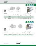 199 WIDIA KM63TS Cutting Units M-Clamping KMl QUICK CHANGE I MVUN 93° order number catalog number mm L1 in mm F in D min mm in gage insert shim lock Каталог WIDIA 2011 Инструментальная оснастка для металлорежущих станков Вспомогательный инструмент для оборудования Адаптеры Насадки Оправки Патроны Стр. A189 ENG