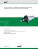739 WIDIA For any applications higher than 12,000 RPM, WIDIA recommends that the complete toolholder assembly (toolholder, retention knobs, collets, Каталог WIDIA 2011 Инструментальная оснастка для металлорежущих станков Вспомогательный инструмент для оборудования Адаптеры Насадки Оправки Патроны Стр. E39 ENG