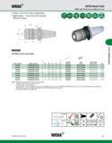751 WIDIA CAT50 Shank Tools HPMC High-Performance Milling Chucks Heavy- and fine-milling capabilities Balancable fine tune with optional M6 set screw Каталог WIDIA 2011 Инструментальная оснастка для металлорежущих станков Вспомогательный инструмент для оборудования Адаптеры Насадки Оправки Патроны Стр. E51 ENG