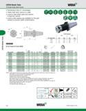 752 CAT50 Shank Tools CAT50 Shank Tools TG Single-Angle Collet Chucks WIDIA Tremendous Grip (3:1 advantage) Totally flush face, locknut to collet Loc Каталог WIDIA 2011 Инструментальная оснастка для металлорежущих станков Вспомогательный инструмент для оборудования Адаптеры Насадки Оправки Патроны Стр. E52 ENG