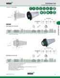 757 WIDIA CAT50 Shank Tools ER Single-Angle Collet Chucks Short Grip (2:1 advantage) D11 collet series / J- Collet Capacity ERICKSON ER collet series Каталог WIDIA 2011 Инструментальная оснастка для металлорежущих станков Вспомогательный инструмент для оборудования Адаптеры Насадки Оправки Патроны Стр. E57 ENG